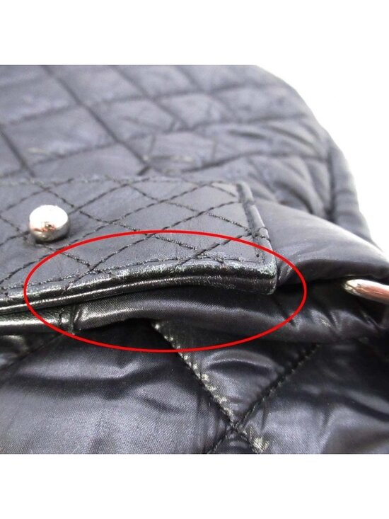 Chanel CC Logo Quilted Backpack Purse Black main image 10